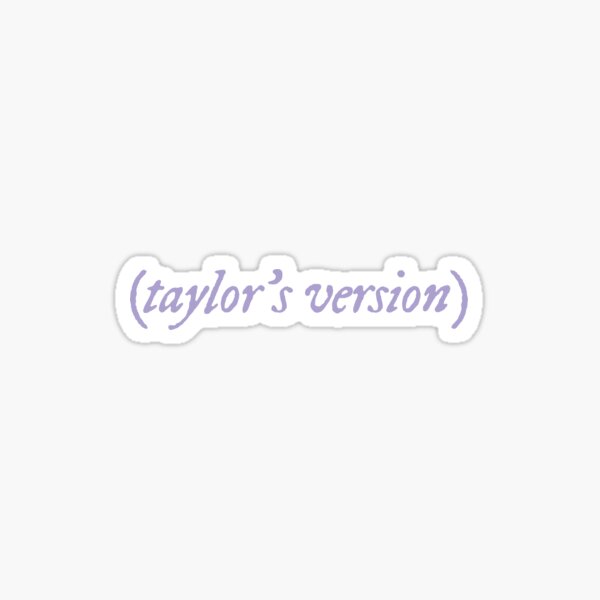 taylor's version - lavender Sticker