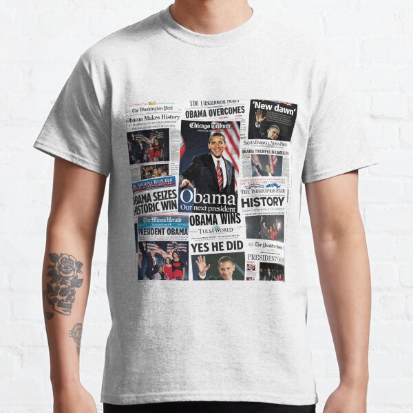 Obama 2008 Commemorative Front Pages Classic T-Shirt