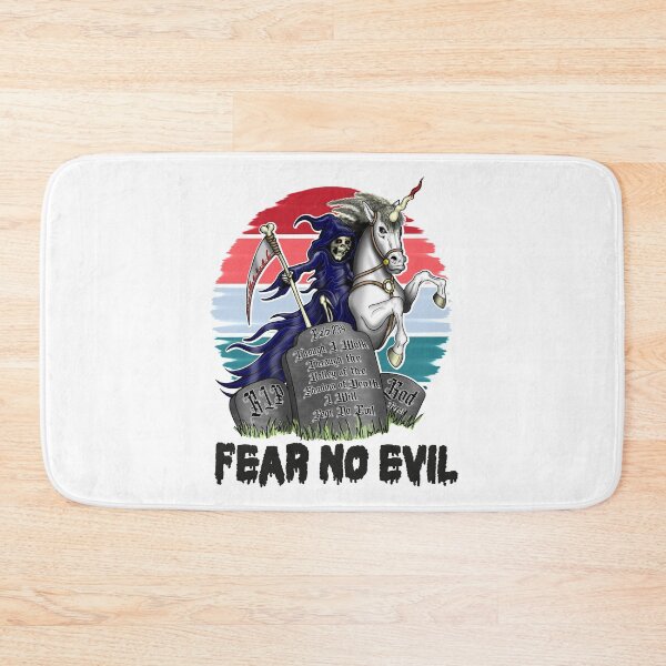 Item preview, Death Riding Unicorn Fear No Evil Skeleton designed and sold by Status71.