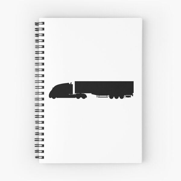 Item preview, US truck, US lorry with semi trailer. LKW, TIR Truck with trailer silhouetteboss, silhouette boss designed and sold by Marcin Adrian.