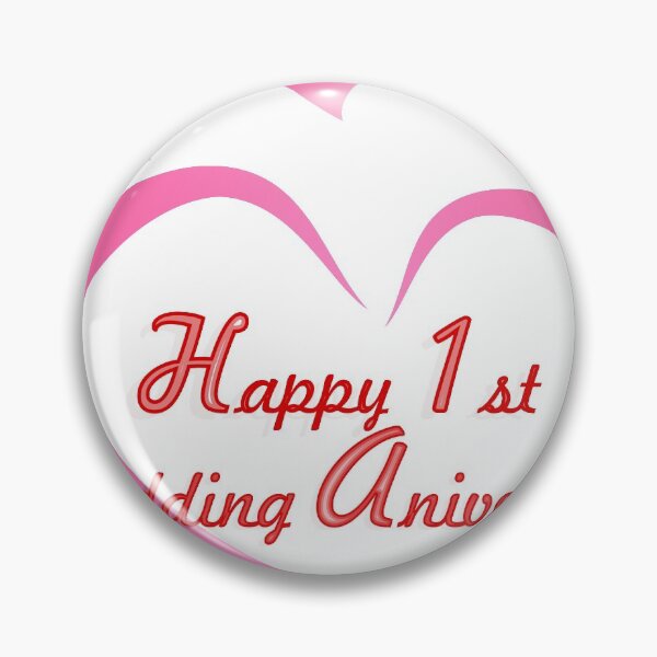 Item preview, Happy 1st wedding anniversary designed and sold by namifile.