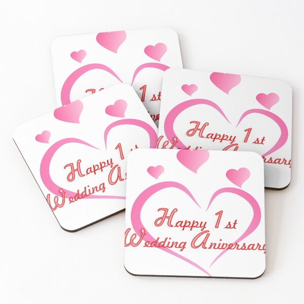 Item preview, Happy 1st wedding anniversary designed and sold by namifile.