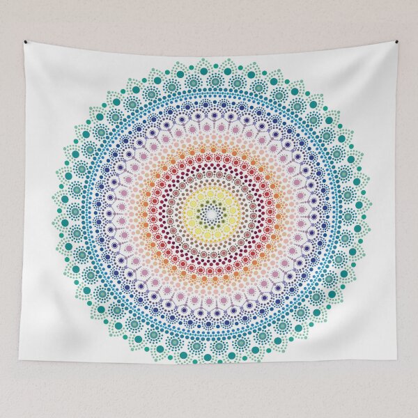 Item preview, Aboriginal Art Aborigine Australian Indigenous aboriginal Flag autochthon Bigambul Points Circle Colors Day Gift For Mother dotart Sister Painting Mom Mosaic designed and sold by MeryemSpace.
