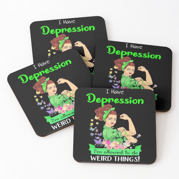 Item preview, I Have Depression I'm Allowed To Do Weird Things designed and sold by largellie.