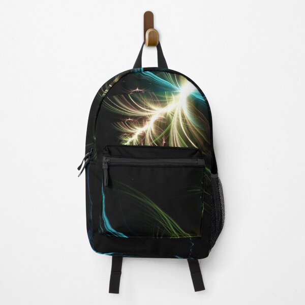 Item preview, Beautiful Abstract Pattern Of Colored Smooth Lines On A Black Background designed and sold by tatkhagata.