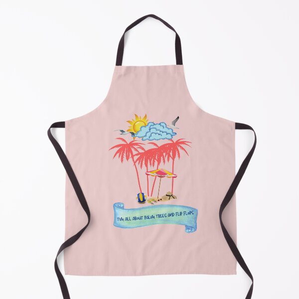Item preview, I'm All About Flip Flops and Palm Trees - Beach Vibes Quote designed and sold by mimiscreativity.