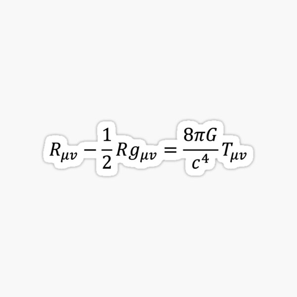 Einstein field equation of general relativity, physics and science Sticker