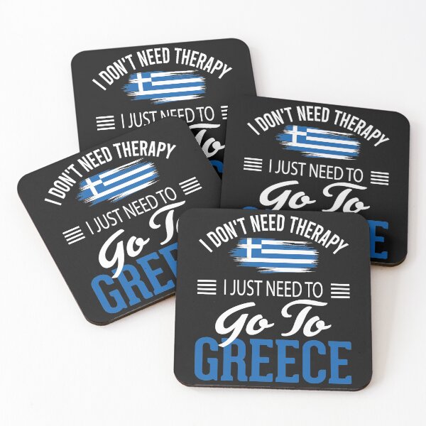 Item preview,  Greek Flag  I Don't Need Therapy I Just Need to Go to Greece designed and sold by obedtheartist.