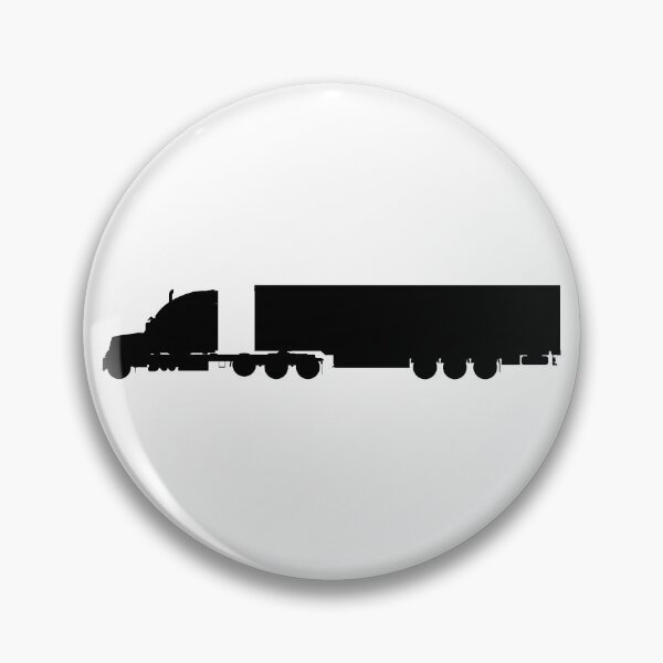 Item preview, US truck, US lorry with semi trailer. LKW, TIR Truck with trailer silhouetteboss, silhouette boss designed and sold by Marcin Adrian.