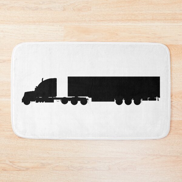 Item preview, US truck, US lorry with semi trailer. LKW, TIR Truck with trailer silhouetteboss, silhouette boss designed and sold by Marcin Adrian.