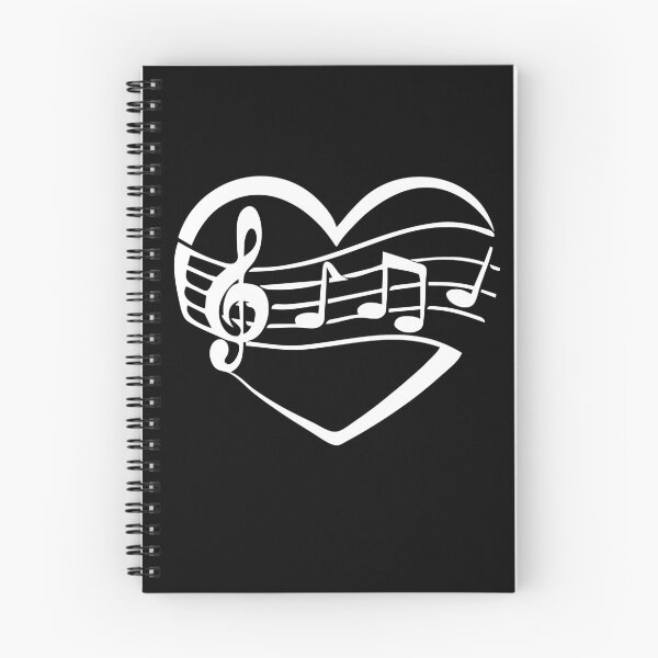 Item preview, White Musical Heart designed and sold by PolishedPin.