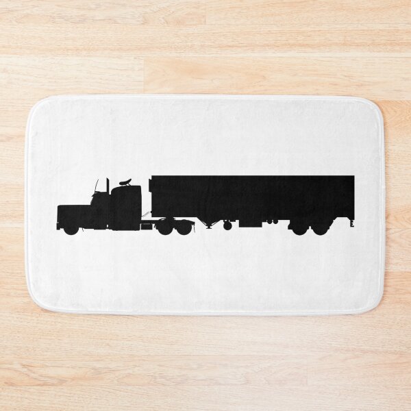 Item preview, US truck, US lorry with semi trailer. LKW, TIR Truck with trailer silhouetteboss, silhouette boss designed and sold by Marcin Adrian.
