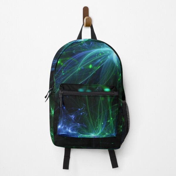 Item preview, Beautiful Abstract Pattern Of Colored Smooth Lines On A Black Background designed and sold by tatkhagata.