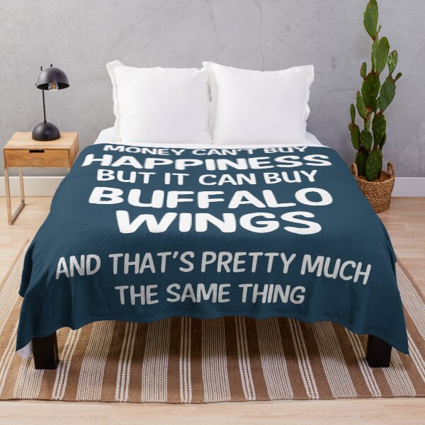 Item preview, Money Cant Buy Happiness But It Can Buy Buffalo Wings designed and sold by CeciLop.