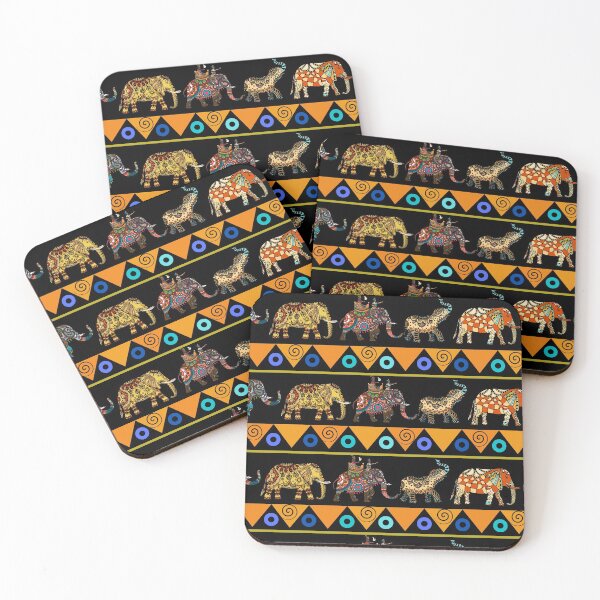 Item preview, Elephants Traditional Elephant Sri Lankan and African Mandala Art  designed and sold by Pearl-Island.