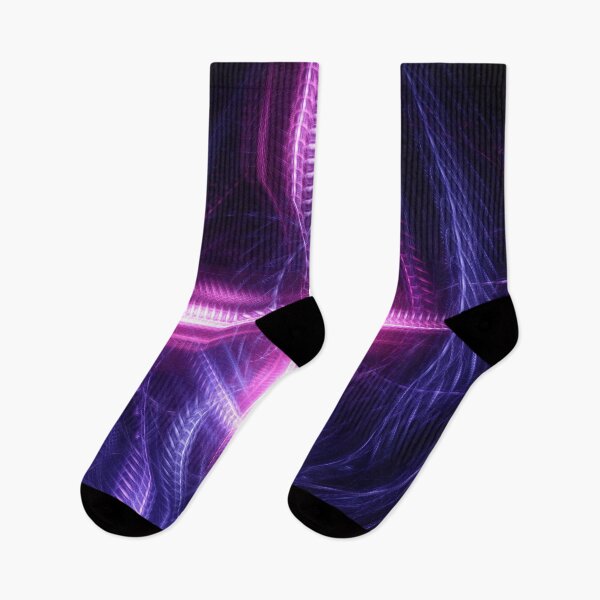Item preview, Beautiful Abstract Pattern Of Colored Smooth Lines On A Black Background designed and sold by tatkhagata.