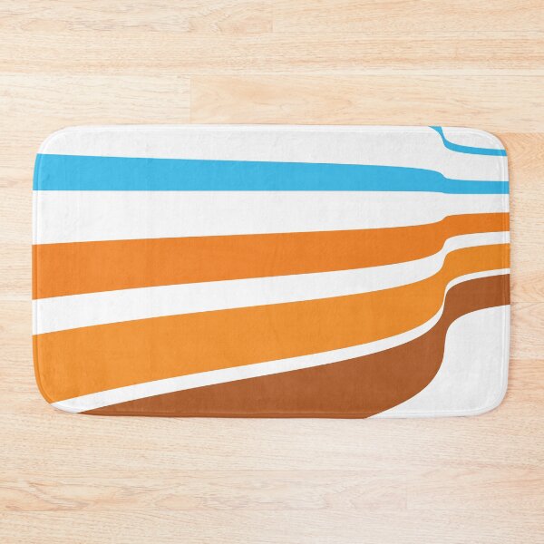 Item preview, Blue Brown Lines Abstract Art designed and sold by Bruce ALMIGHTY Baker.
