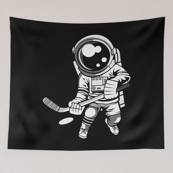 Item preview, Hockey Player Astronaut designed and sold by hatimelhag.