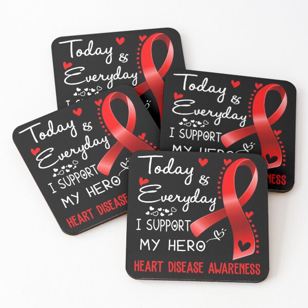 Item preview, Today And Everyday I Support My Hero Heart Disease Awareness Warrior Gifts designed and sold by hvoid41.