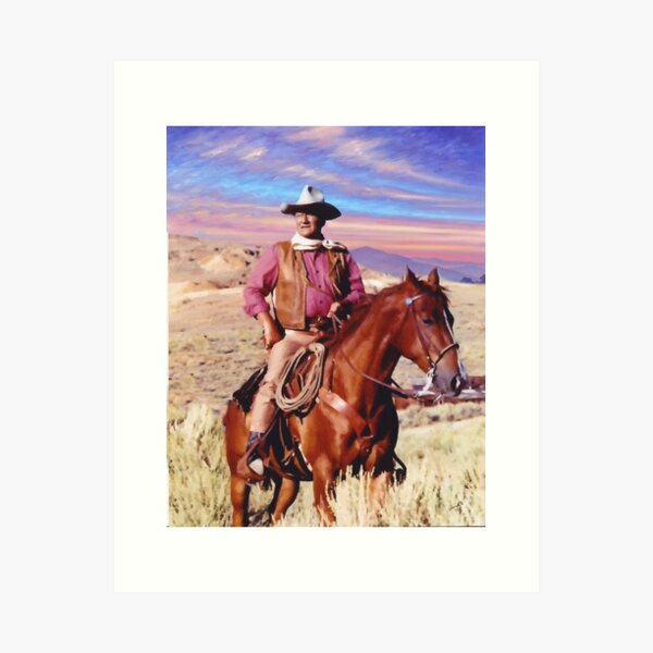 Item preview, John Wayne an Oil Pianting designed and sold by oldwestcowboy.