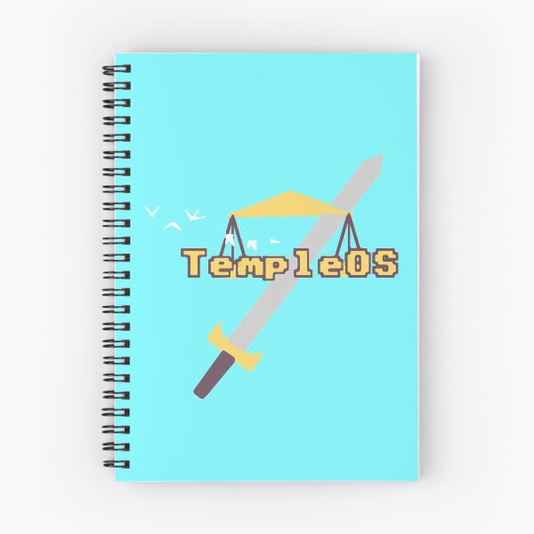 Item preview, Temple OS Flat Pastel (BLUE background) designed and sold by Ratch2929.