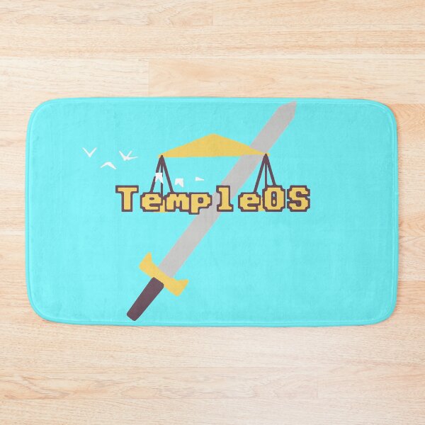 Item preview, Temple OS Flat Pastel (BLUE background) designed and sold by Ratch2929.