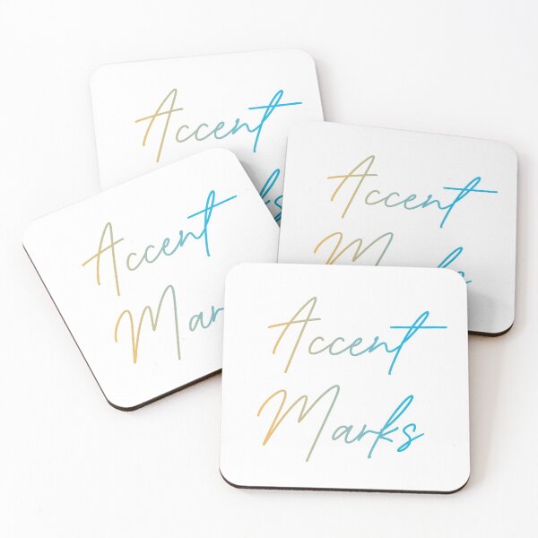Item preview, Accent Marks - White Logo designed and sold by AccentMarks.