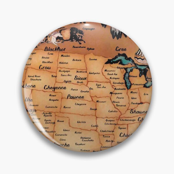 Item preview, NATIVE AMERICAN INDIAN TRIBAL MAP AND LOCATIONS designed and sold by oldwestcowboy.