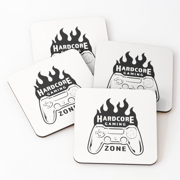 Item preview, Hardcore Gaming Zone Vintage Monochrome Gaming White designed and sold by WearWolfDesigns.