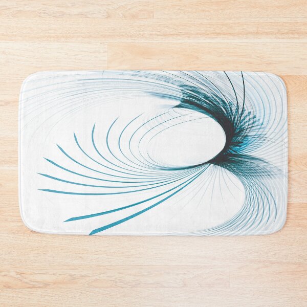 Item preview, Blue Curved Lines Abstract Art designed and sold by Bruce ALMIGHTY Baker.