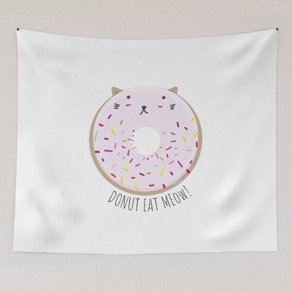 Item preview, Donut Eat Meow, Donut Cat Vanilla designed and sold by sanashibata.