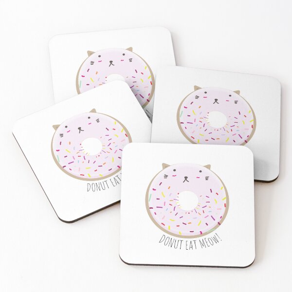 Item preview, Donut Eat Meow, Donut Cat Vanilla designed and sold by sanashibata.