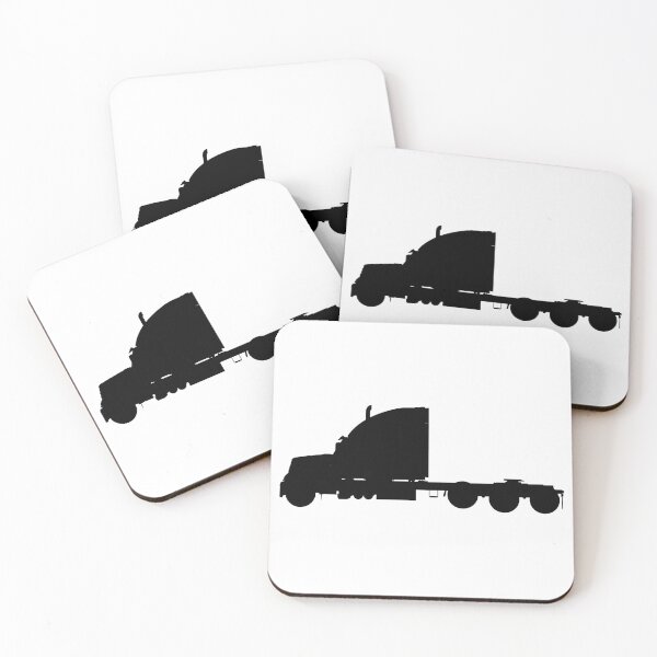 Item preview, US truck, US lorry with semi trailer. LKW, TIR Truck with trailer silhouetteboss, silhouette boss designed and sold by Marcin Adrian.