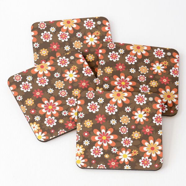Item preview, Retro Floral Mid Century 70's Mod Pattern designed and sold by creative321.