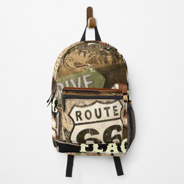 Item preview, visit Flagstaff Via Route 66 Travel poster designed and sold by oldwestcowboy.