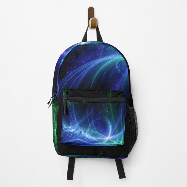 Item preview, Beautiful Abstract Pattern Of Colored Smooth Lines On A Black Background designed and sold by tatkhagata.