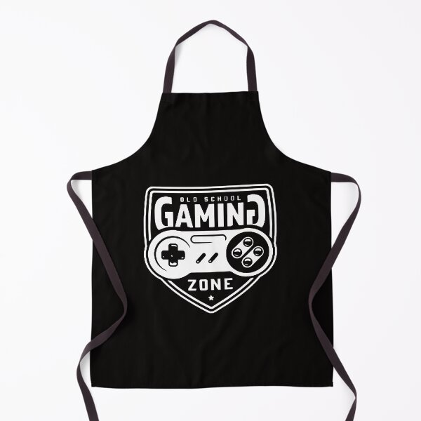Item preview, Old School Gaming Zone Vintage Gamepad Monochrome Gaming White designed and sold by WearWolfDesigns.