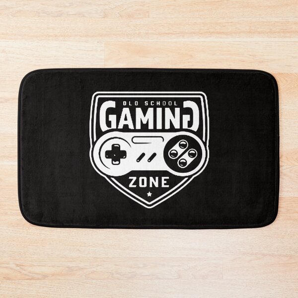 Item preview, Old School Gaming Zone Vintage Gamepad Monochrome Gaming White designed and sold by WearWolfDesigns.