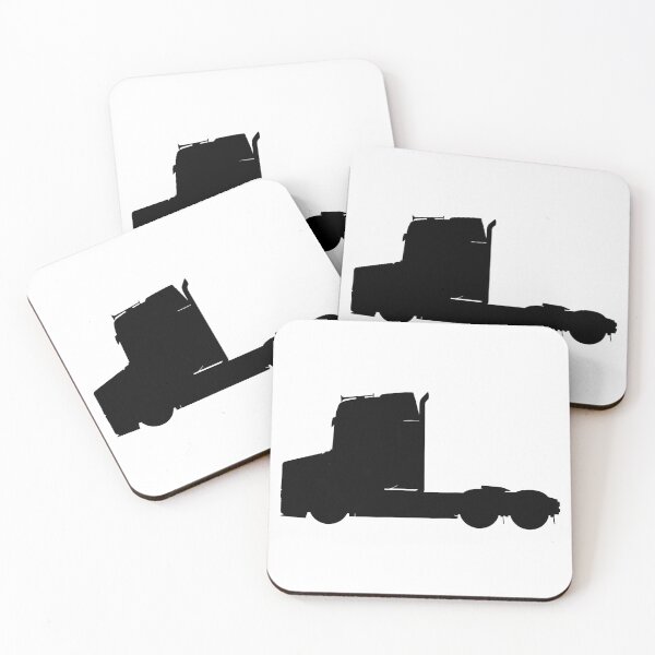 Item preview, US truck, US lorry with semi trailer. LKW, TIR Truck with trailer silhouetteboss, silhouette boss designed and sold by Marcin Adrian.