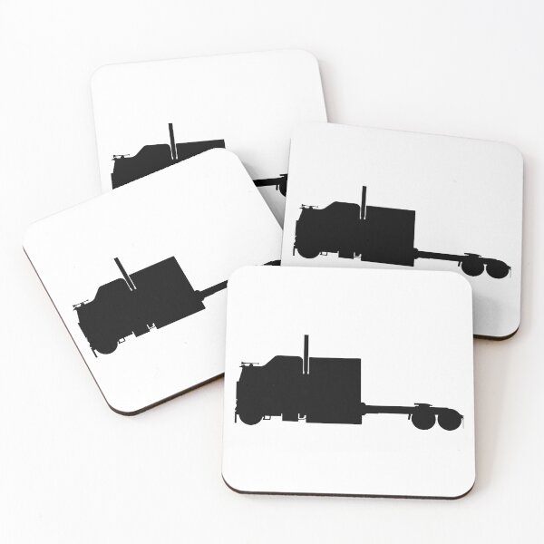 Item preview, US truck, US lorry with semi trailer. LKW, TIR Truck with trailer silhouetteboss, silhouette boss designed and sold by Marcin Adrian.