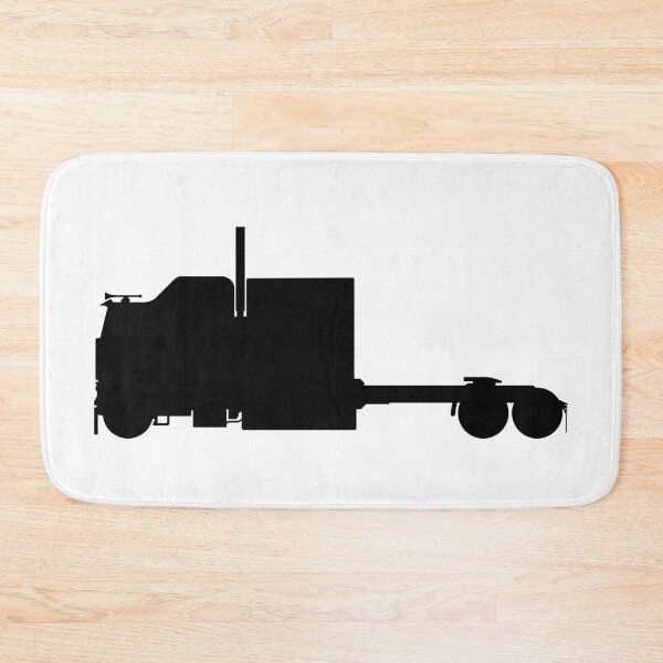 Item preview, US truck, US lorry with semi trailer. LKW, TIR Truck with trailer silhouetteboss, silhouette boss designed and sold by Marcin Adrian.