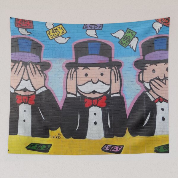 Item preview, Monopoly Money 3 Wise Monkeys Graffiti Streetart - See no evil, Hear no evil, Speak no evil designed and sold by IMPHives.