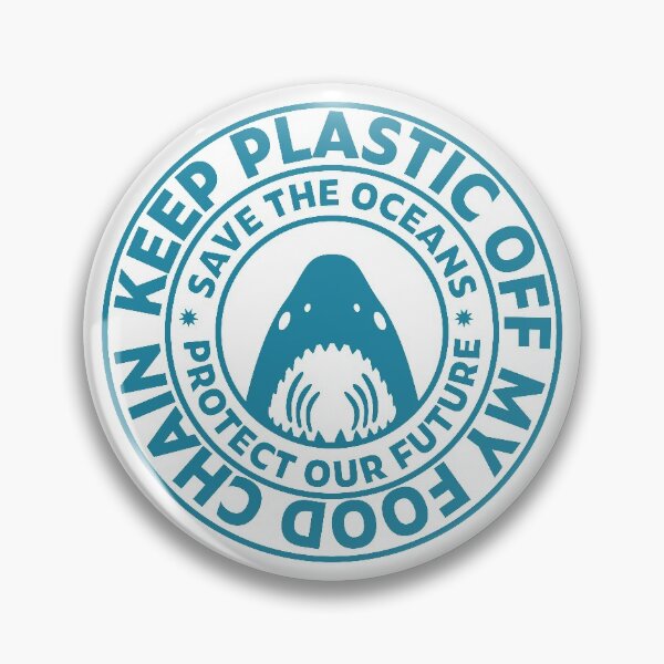 Item preview, Keep Plastic Off My Food Chain Round Stamp Edition designed and sold by XavierWendling.