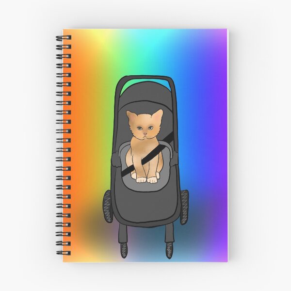 Item preview, Rainbow Kitten in Stroller Pushchair  designed and sold by FaiZahra.