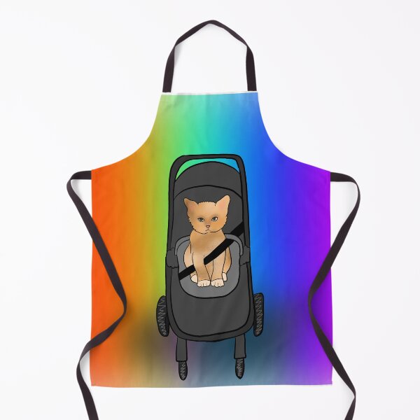 Item preview, Rainbow Kitten in Stroller Pushchair  designed and sold by FaiZahra.