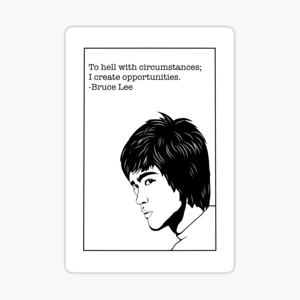 Bruce Lee (Minimalistic) Sticker