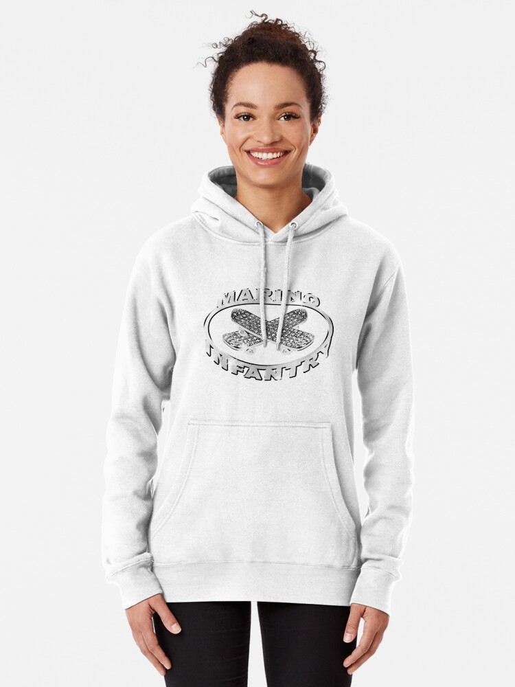 Marino Infantry silver jewelery logo. Pullover Hoodie by TRENDZSHOP |  Redbubble