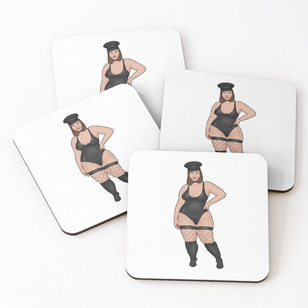 Item preview, BBW dominatrix with a pear-shaped figure designed and sold by PinUpsandPulp.