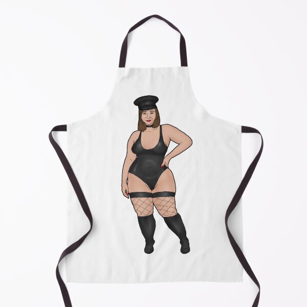 Item preview, BBW dominatrix with a pear-shaped figure designed and sold by PinUpsandPulp.