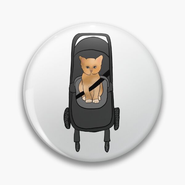 Item preview, Ginger Kitten in Stroller or Pushchair designed and sold by FaiZahra.